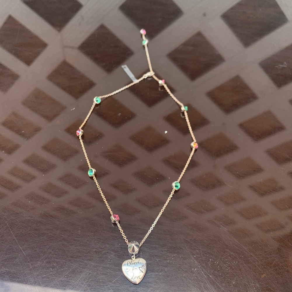Gucci blind for love pendant necklace